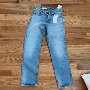 Zara Light Blue Straight Leg Jeans size 4